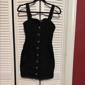 Mini overall dress